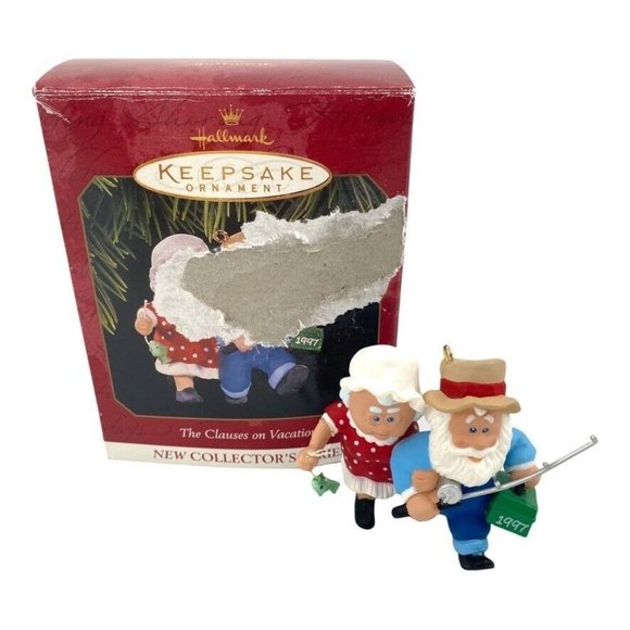 Hallmark Keepsake Ornament Christmas The Clauses on Vacation 1997 - Picture 6 of 8
